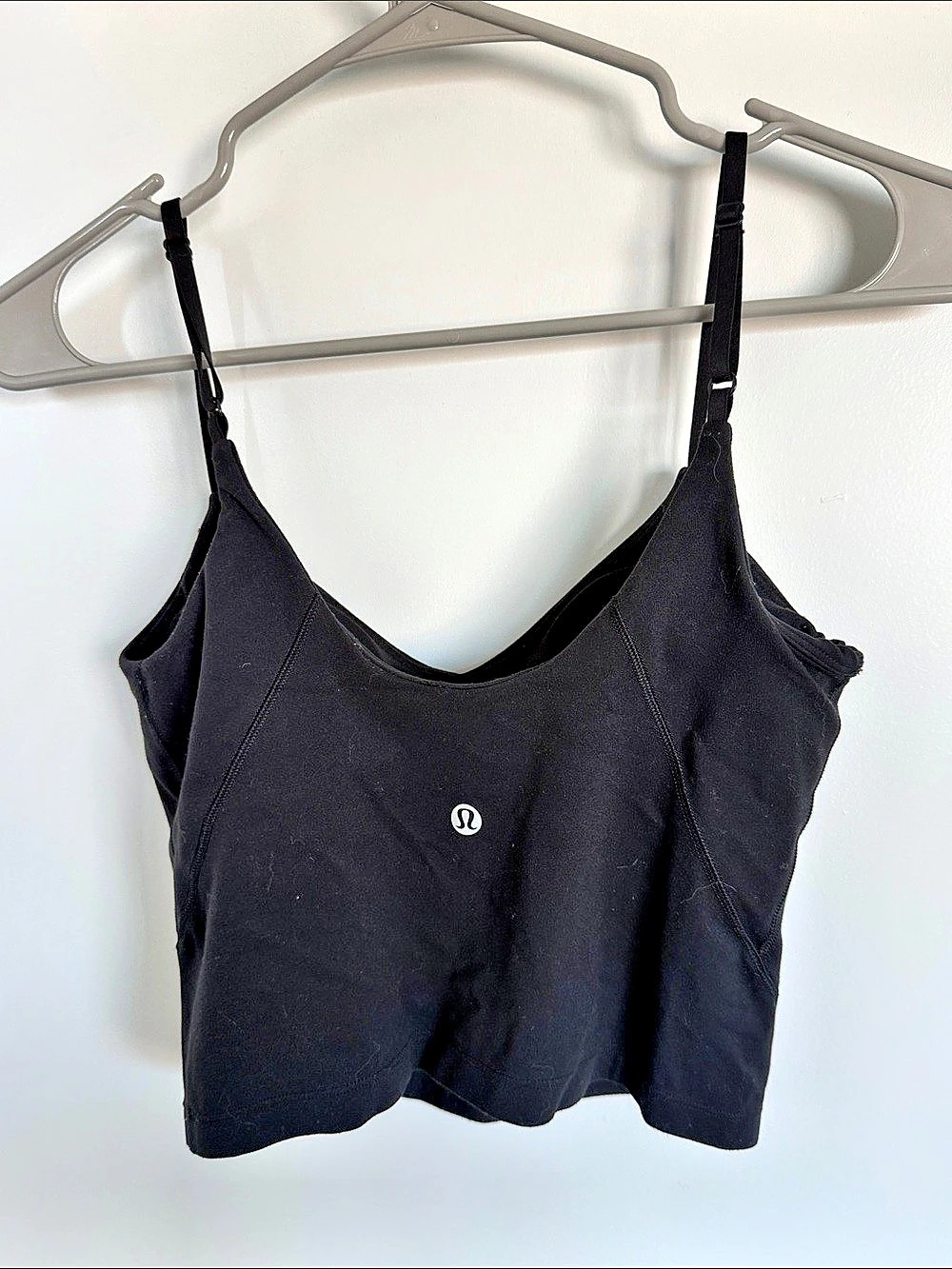 lululemon Align Cropped Cami Tank Top Black